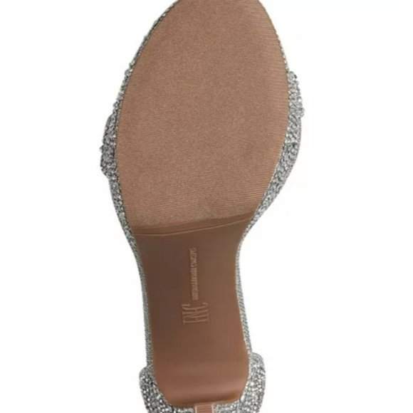 Thalia Sodi Lissy Platform Evening Sandals Silver Bling -9.5 - Picture 5 of 9